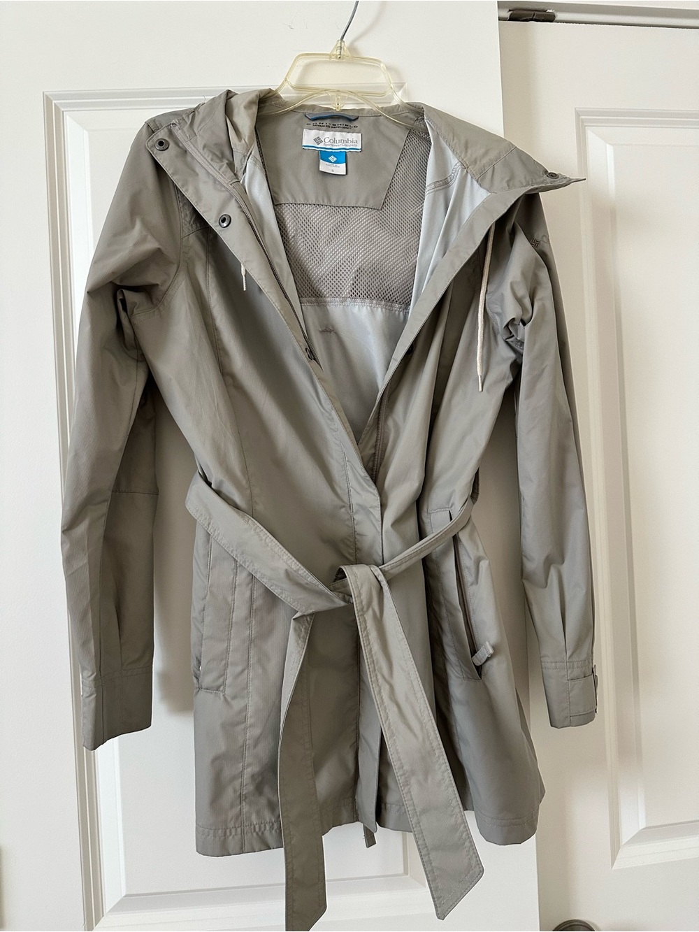 Columbia Women's Light Taupe Hooded Trench Coat